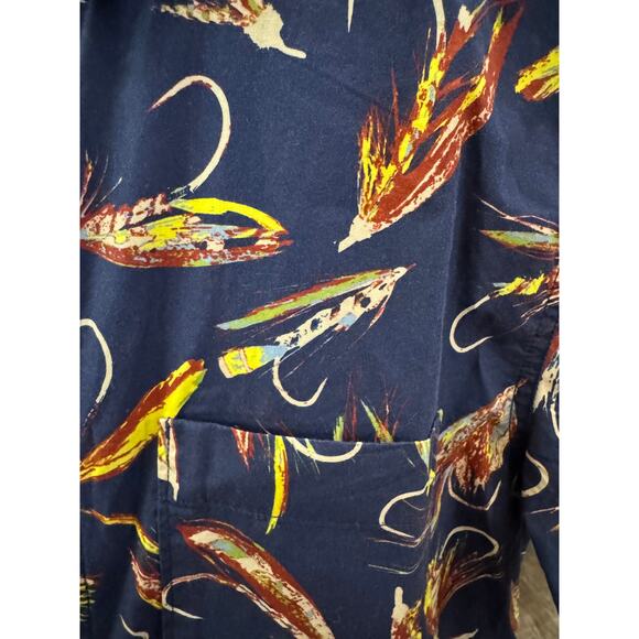 New The North Face Men Backpacker Navy Fishing Baytrail Button Pocket SS Shirt L - Picture 6 of 6